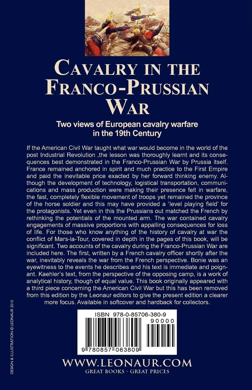 Rückseite: 9780857063809 | Cavalry in the Franco-Prussian War | Bonie (u. a.) | Taschenbuch