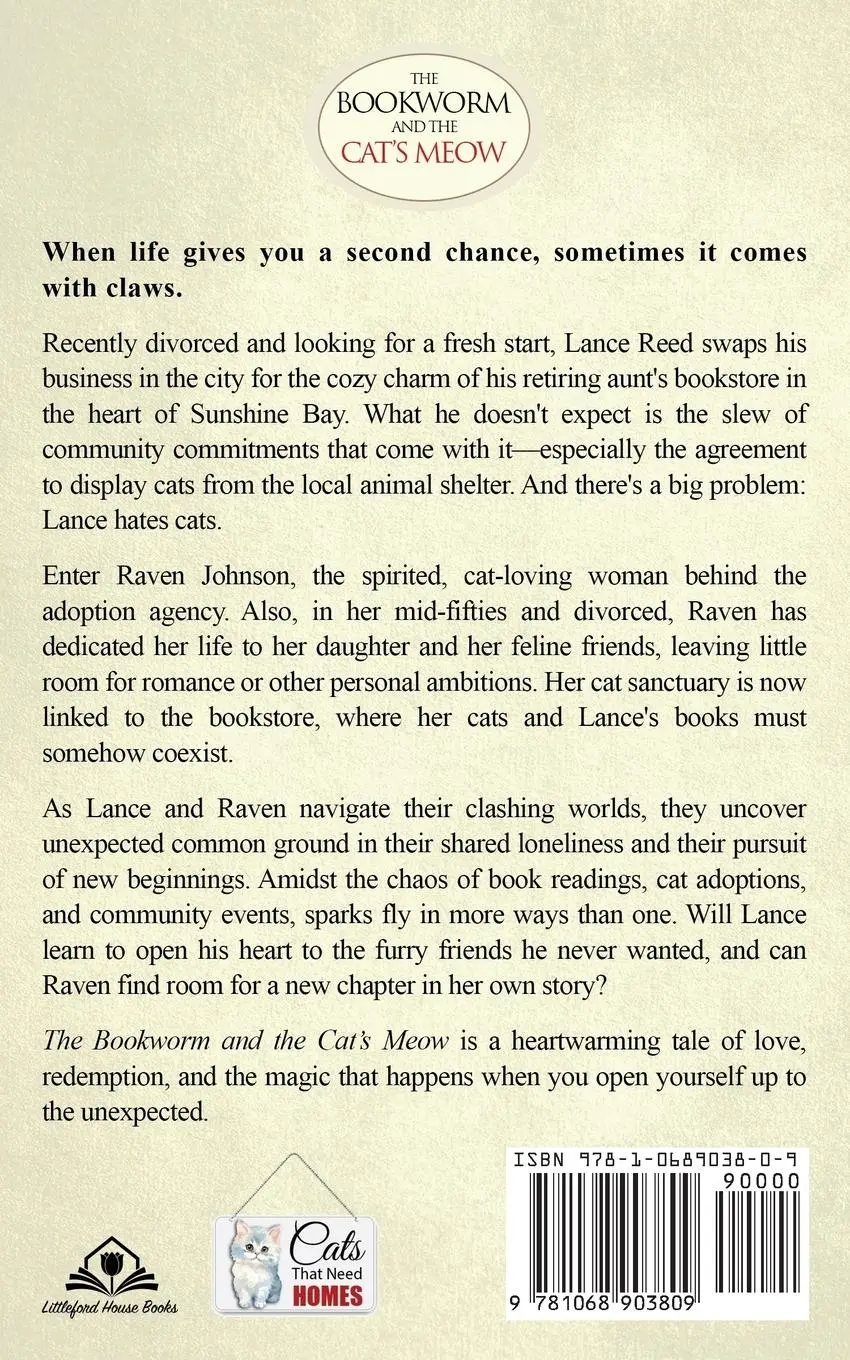 Rückseite: 9781068903809 | The Bookworm and The Cat's Meow | Jeanine Lauren | Taschenbuch | 2024