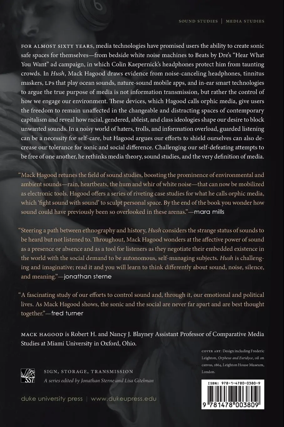 Rückseite: 9781478003809 | Hush | Media and Sonic Self-Control | Mack Hagood | Taschenbuch | 2019
