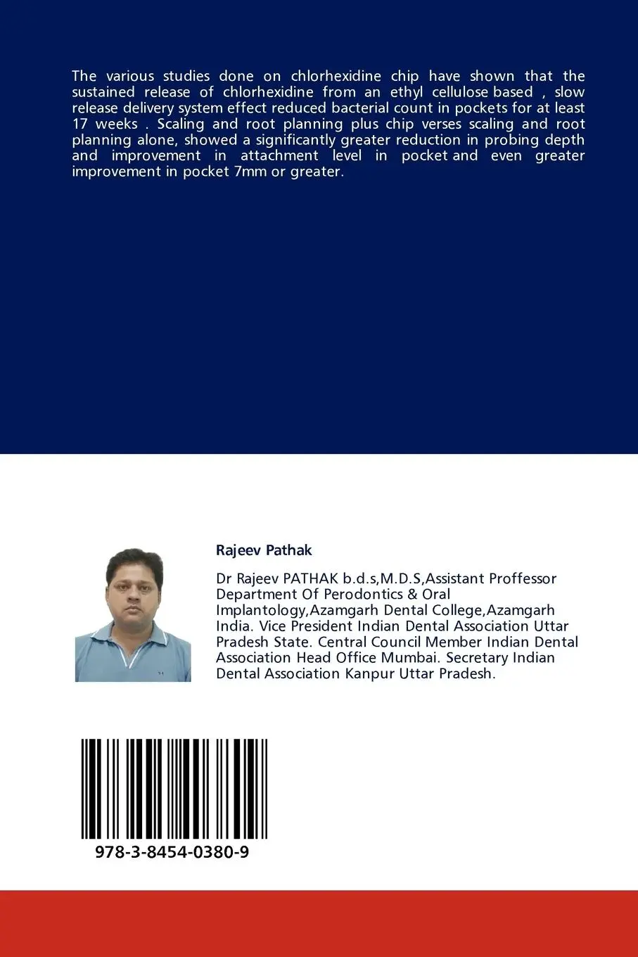 Rückseite: 9783845403809 | A Perio Chip for The Treatment Of Adult Periodontitis | Rajeev Pathak