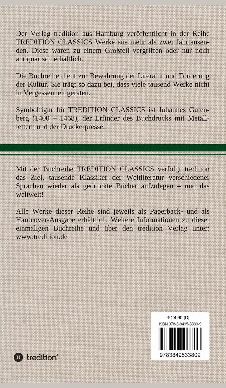 Rückseite: 9783849533809 | Der Graf von Monte Christo | Vierter Band | Alexandre Dumas | Buch
