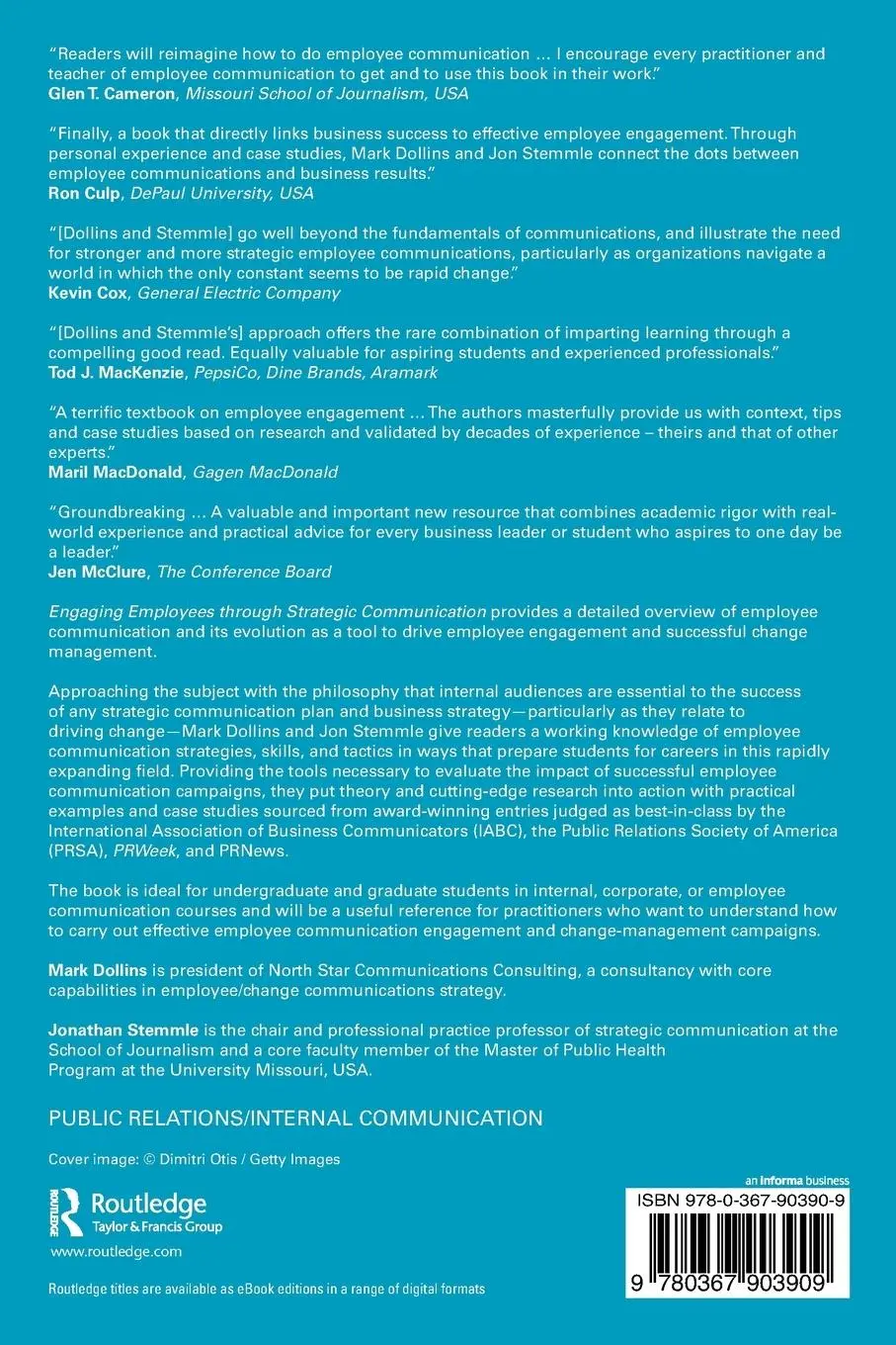 Rückseite: 9780367903909 | Engaging Employees through Strategic Communication | Dollins (u. a.)