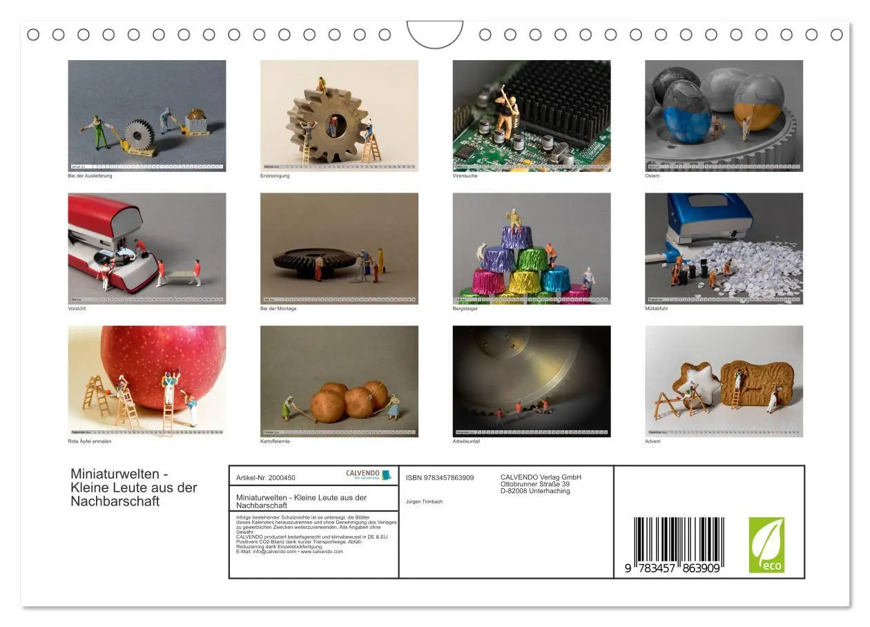 Bild: 9783457863909 | Miniaturwelten - Kleine Leute aus der Nachbarschaft (Wandkalender...