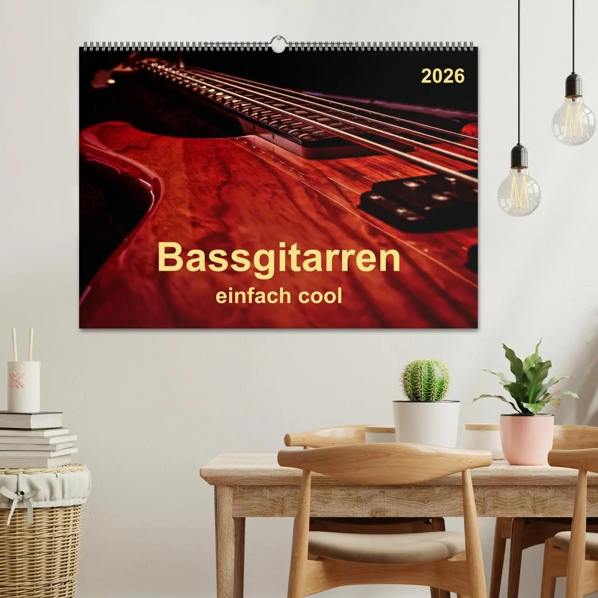 Bild: 9783516023909 | Bassgitarren - einfach cool (Wandkalender 2026 DIN A2 quer),...