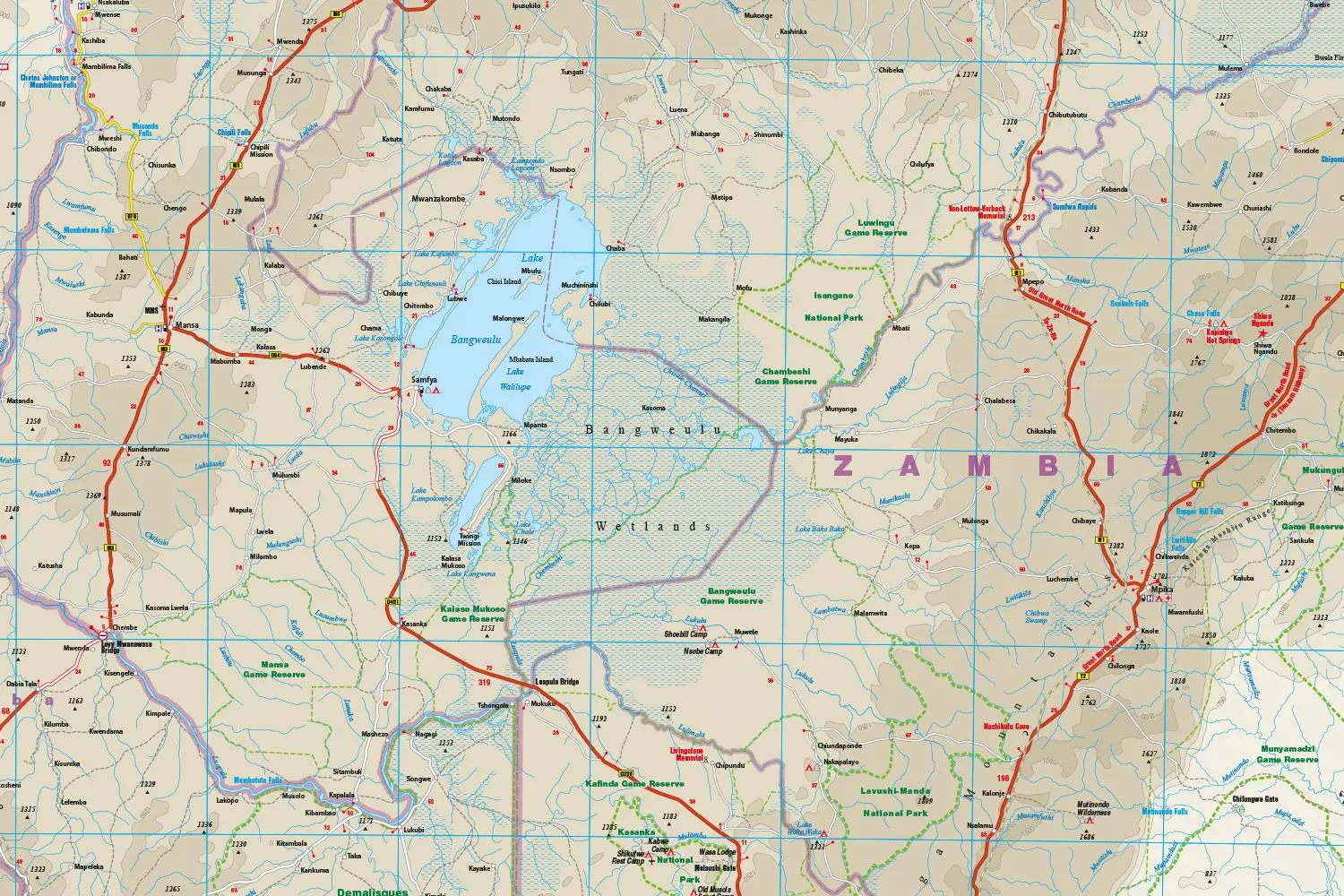 Bild: 9783831773909 | Reise Know-How Landkarte Sambia 1:1.000.000 | world mapping project