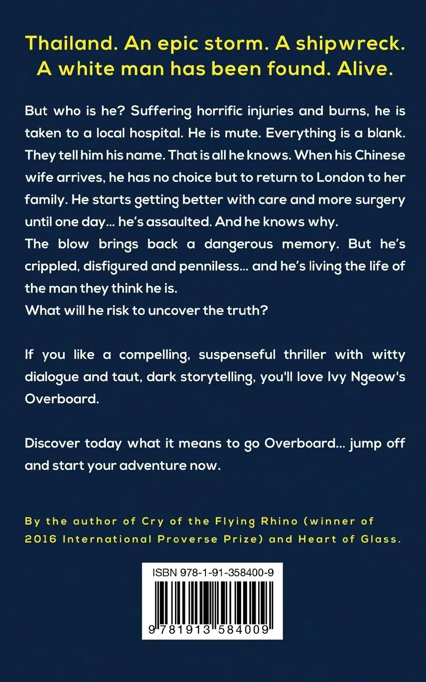 Rückseite: 9781913584009 | Overboard | A dark, compelling, modern suspense novel | Ivy Ngeow