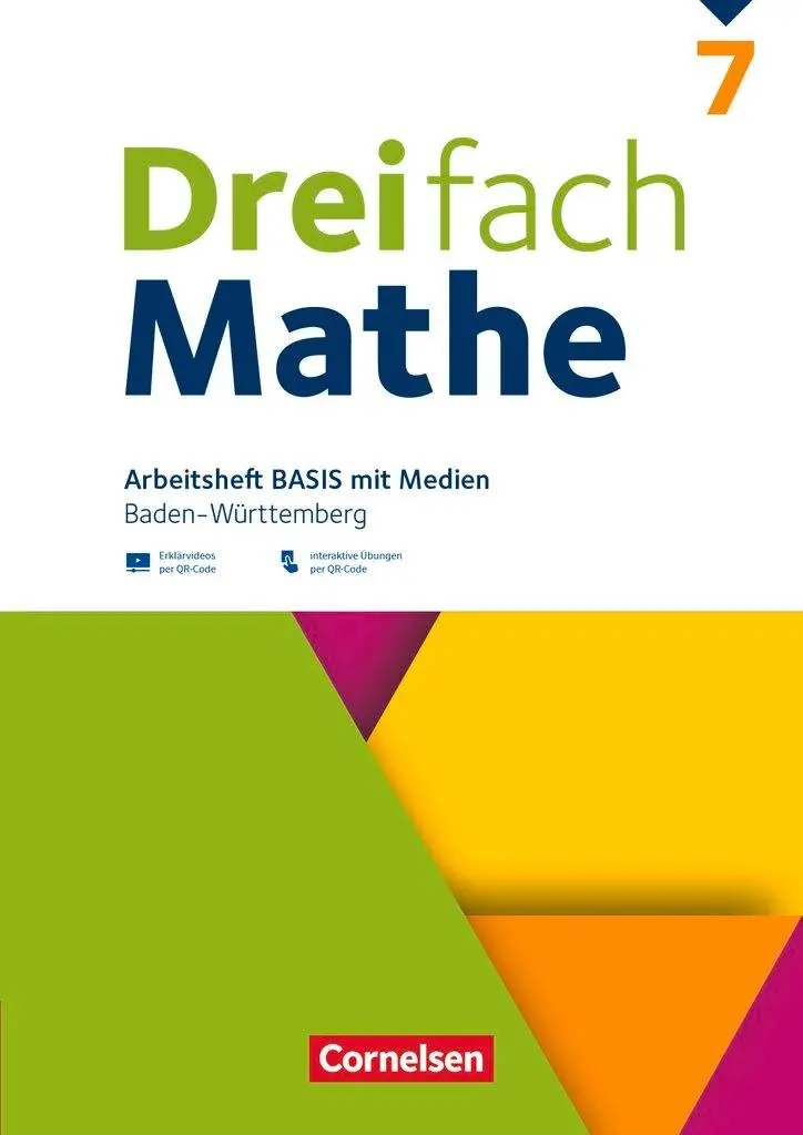 Cover: 9783060044009 | Dreifach Mathe 7. Schuljahr - Baden-Württemberg - Basis -...