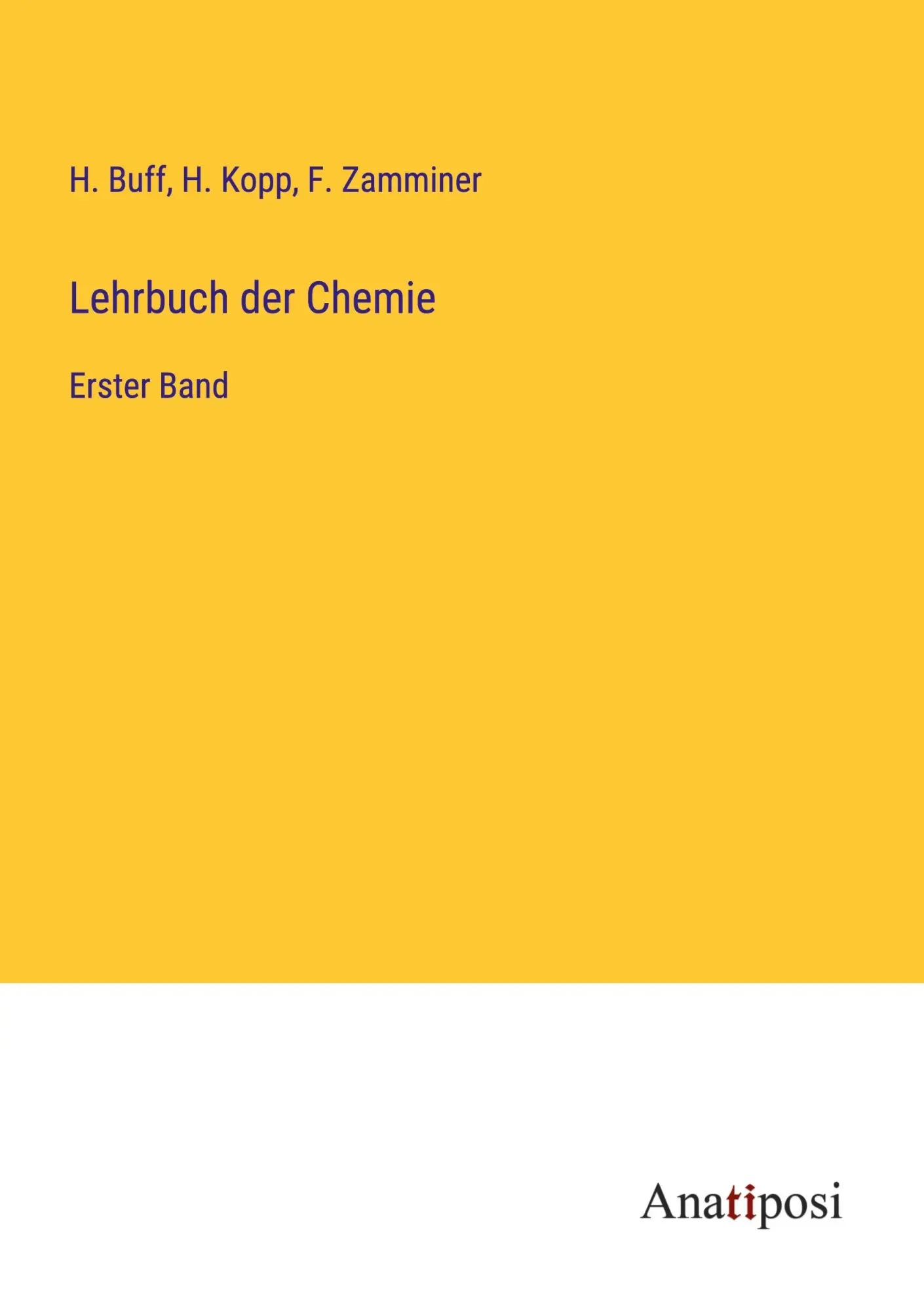 Lehrbuch der Chemie: Erster Band