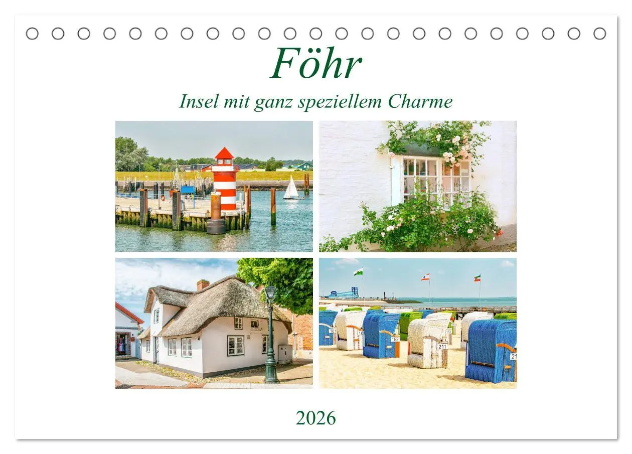 Cover: 9783457684009 | Föhr - Insel mit ganz speziellem Charme (Tischkalender 2026 DIN A5...