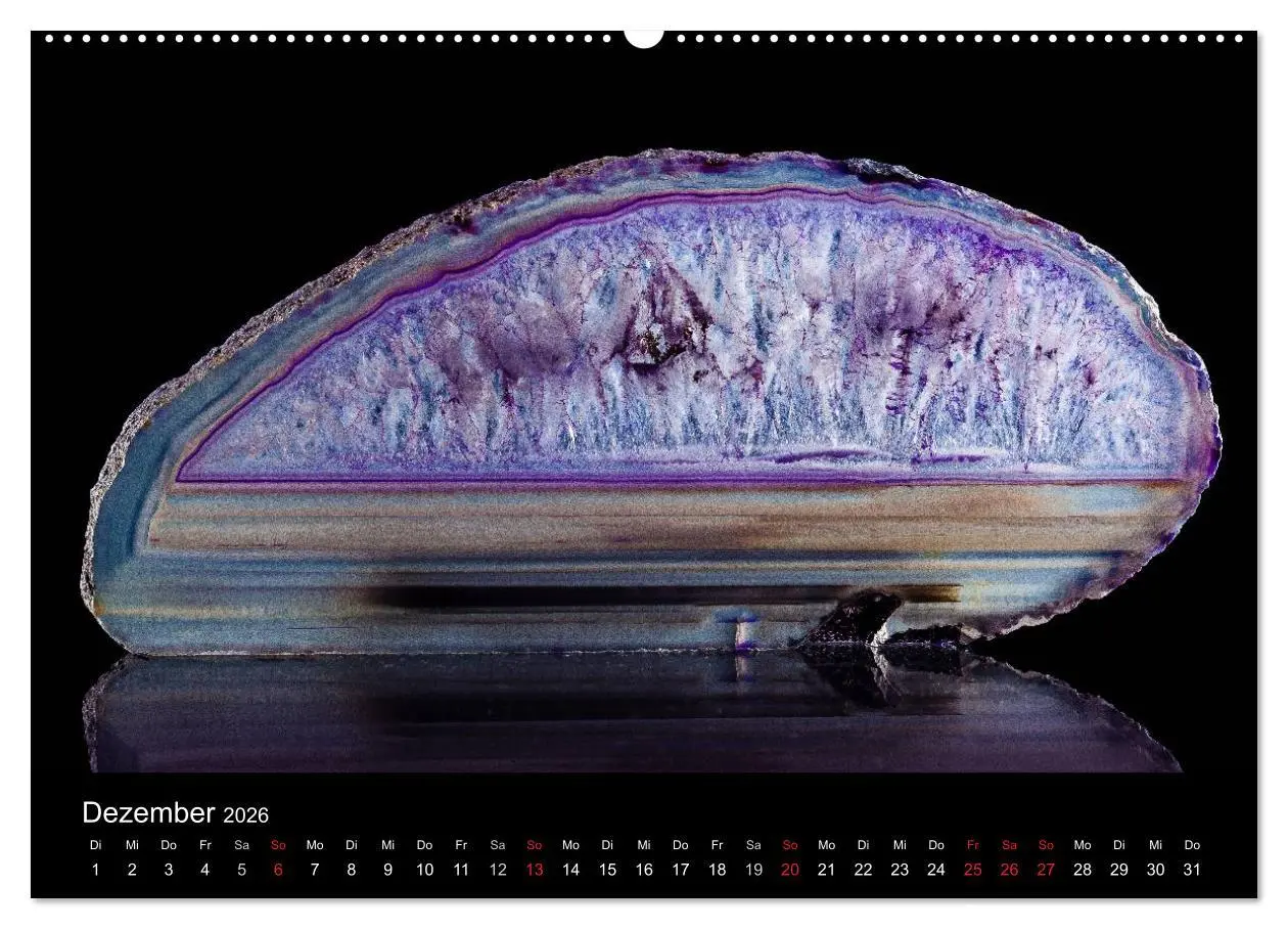 Bild: 9783516084009 | Leuchtende Achate (hochwertiger Premium Wandkalender 2026 DIN A2...