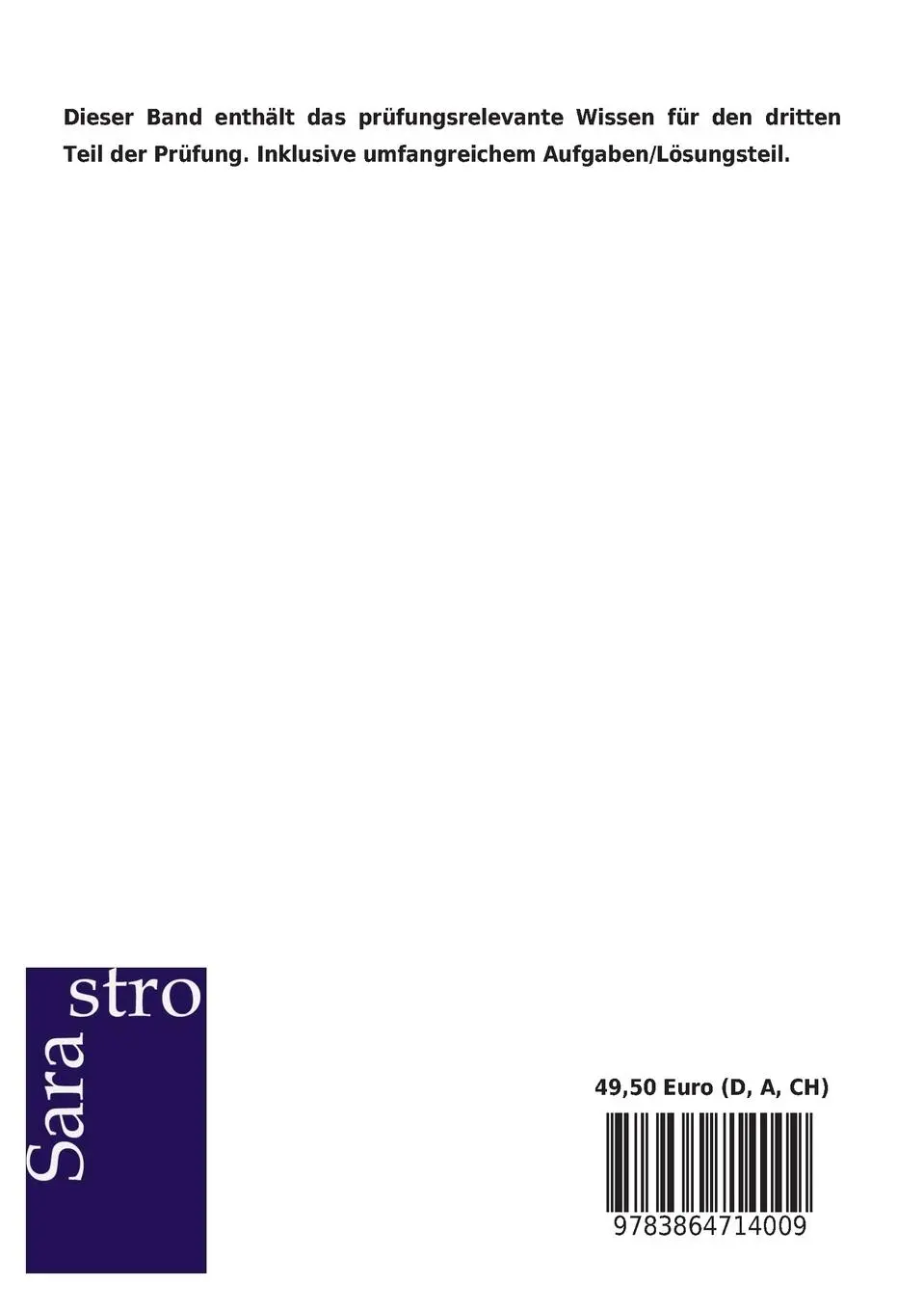 Rückseite: 9783864714009 | Schneidwerkzeugmechanikermeister - Das prüfungsrelevante Wissen | Buch
