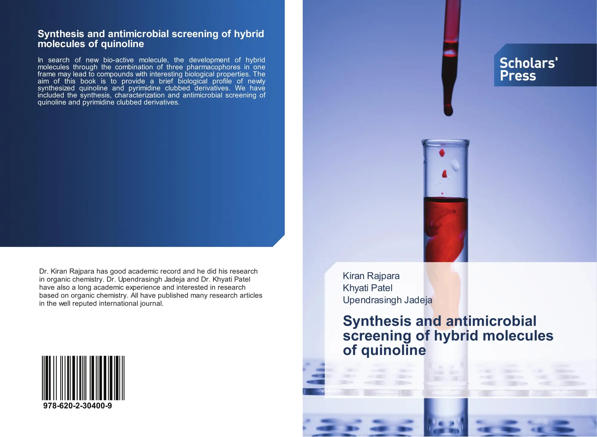 Cover: 9786202304009 | Synthesis and antimicrobial screening of hybrid molecules of quinoline