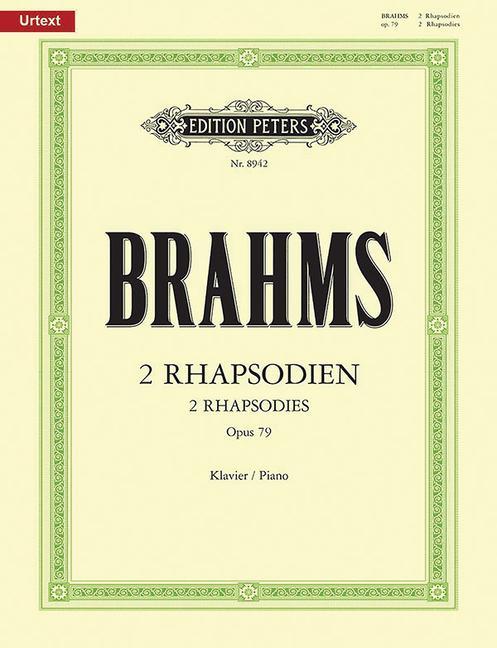Cover: 9790014104009 | Two Rhapsodies Op. 79 for Piano | Johannes Brahms | Taschenbuch | Buch