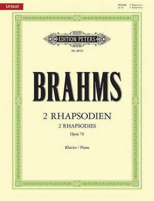 Cover: 9790014104009 | Two Rhapsodies Op.79 | Johannes Brahms | Taschenbuch | Edition Peters