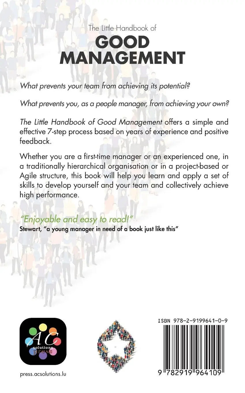 Rückseite: 9782919964109 | The Little Handbook of Good Management | Lesley Price | Taschenbuch