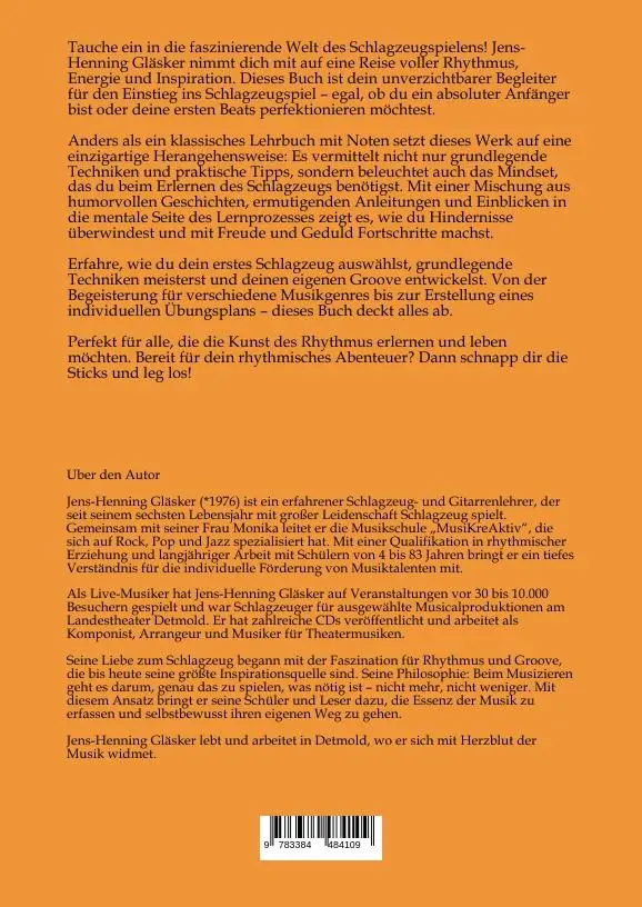 Rückseite: 9783384484109 | Schlagzeug - Wie fängst du an? | Jens-Henning Gläsker | Buch | 104 S.