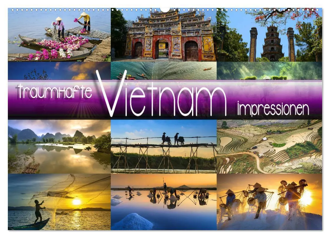 Cover: 9783435104109 | Traumhafte Vietnam Impressionen (Wandkalender 2025 DIN A2 quer),...