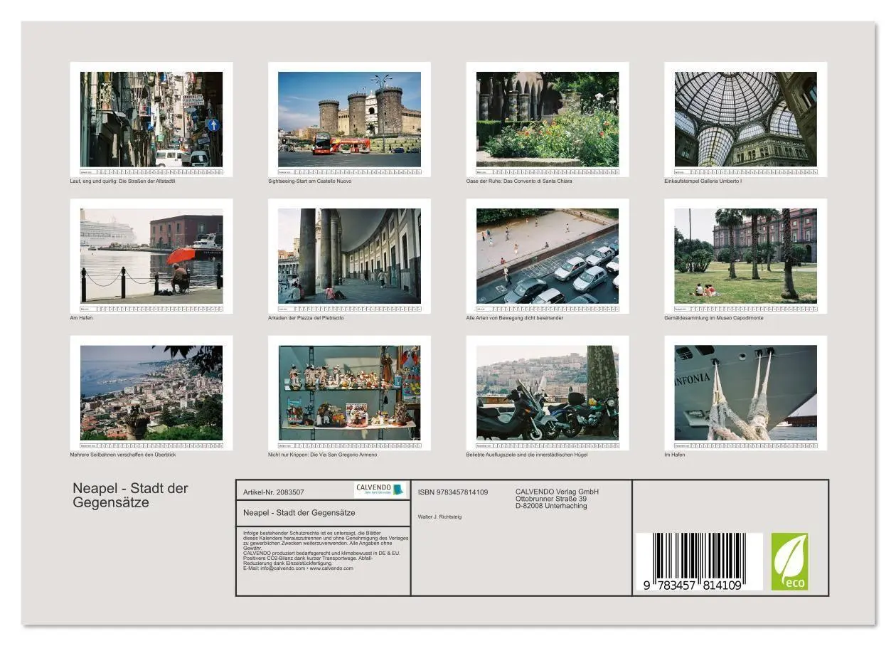 Bild: 9783457814109 | Neapel - Stadt der Gegensätze (Wandkalender 2026 DIN A4 quer),...