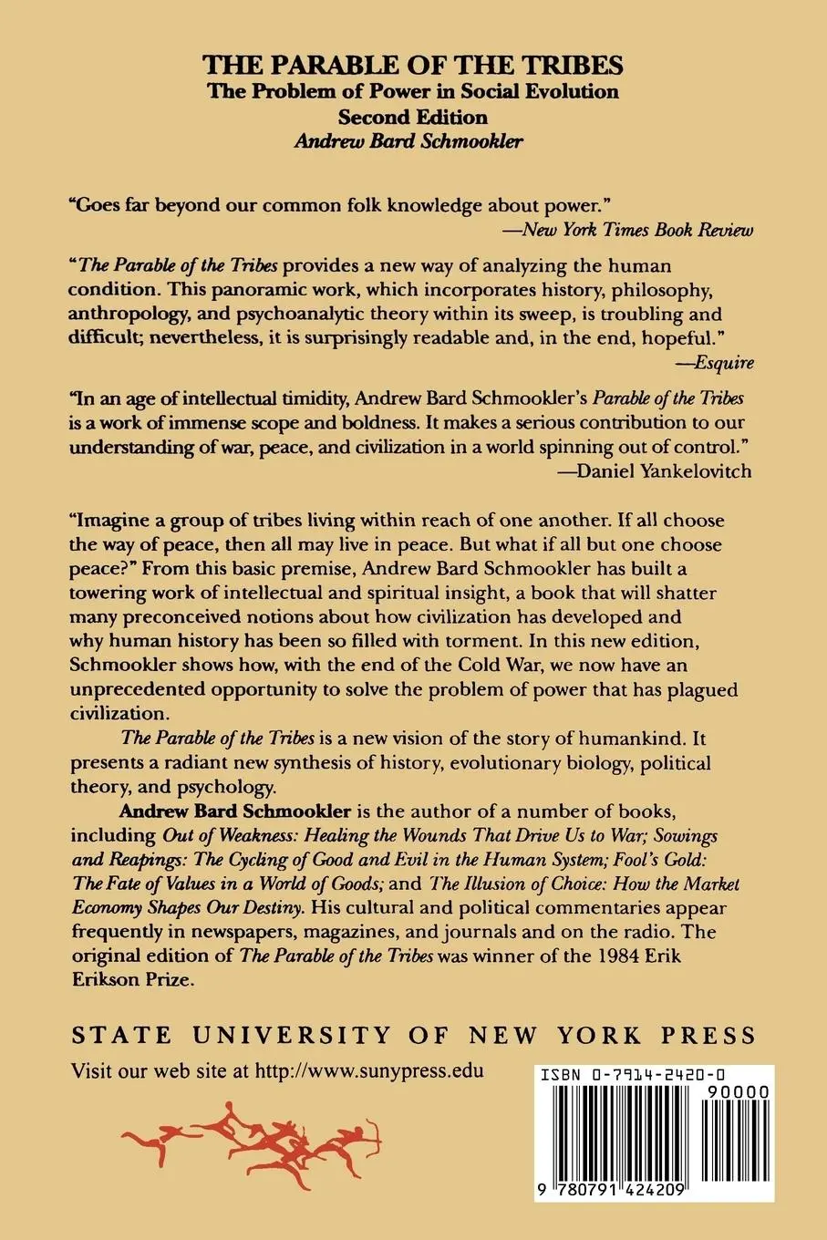 Rückseite: 9780791424209 | The Parable of the Tribes | Andrew Bard Schmookler | Taschenbuch
