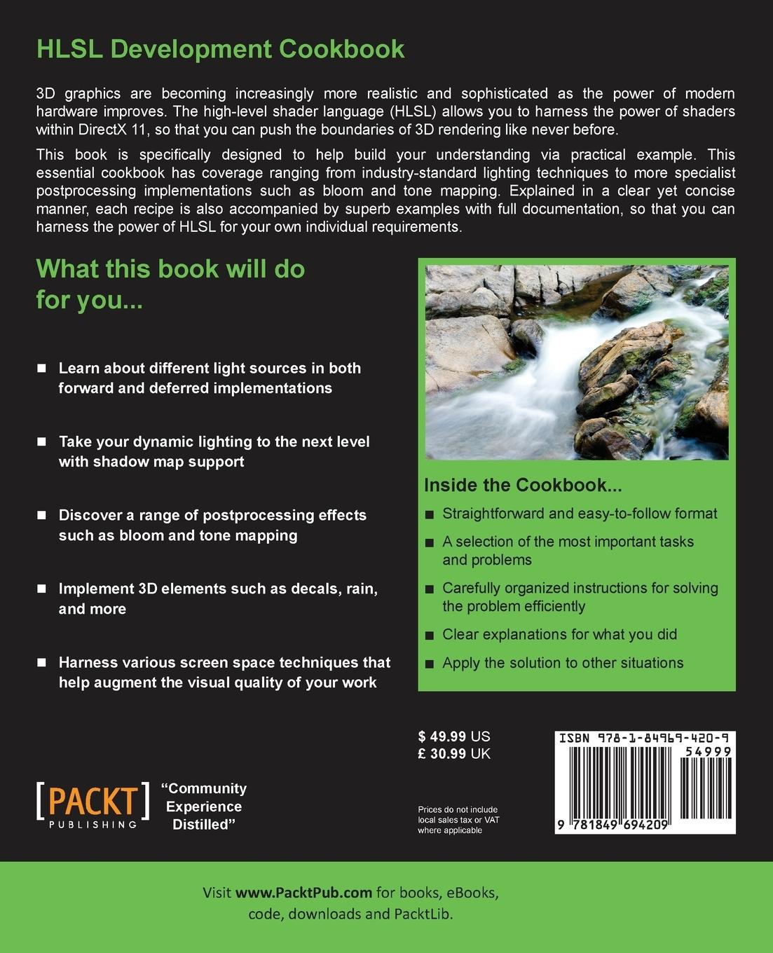 Rückseite: 9781849694209 | Hlsl Development Cookbook | Doron Feinstein | Taschenbuch | Englisch