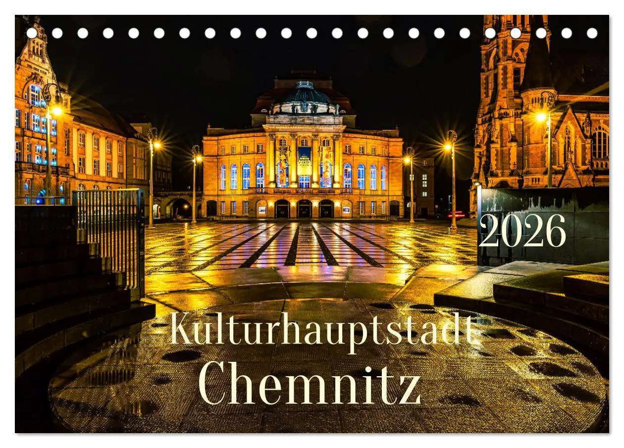 Cover: 9783457594209 | Kulturhauptstadt Chemnitz (Tischkalender 2026 DIN A5 quer),...