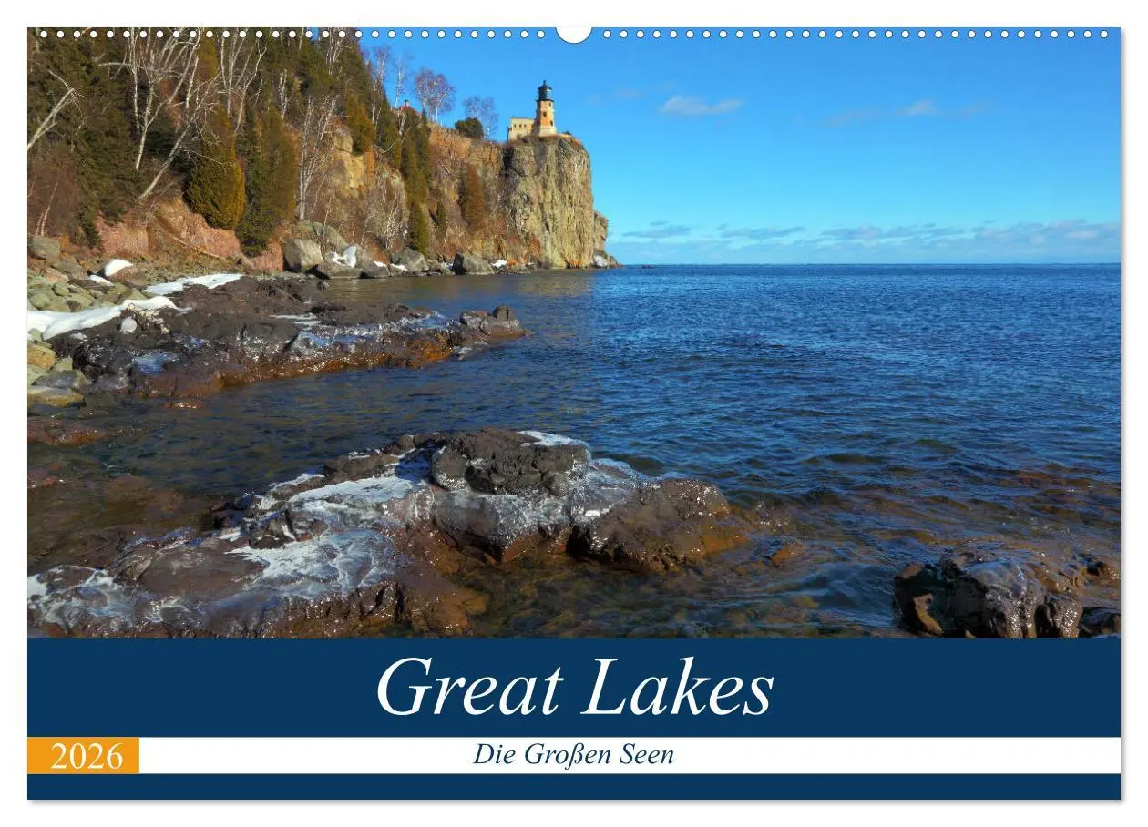 Cover: 9783457734209 | Great Lakes - Die großen Seen (Wandkalender 2026 DIN A2 quer),...
