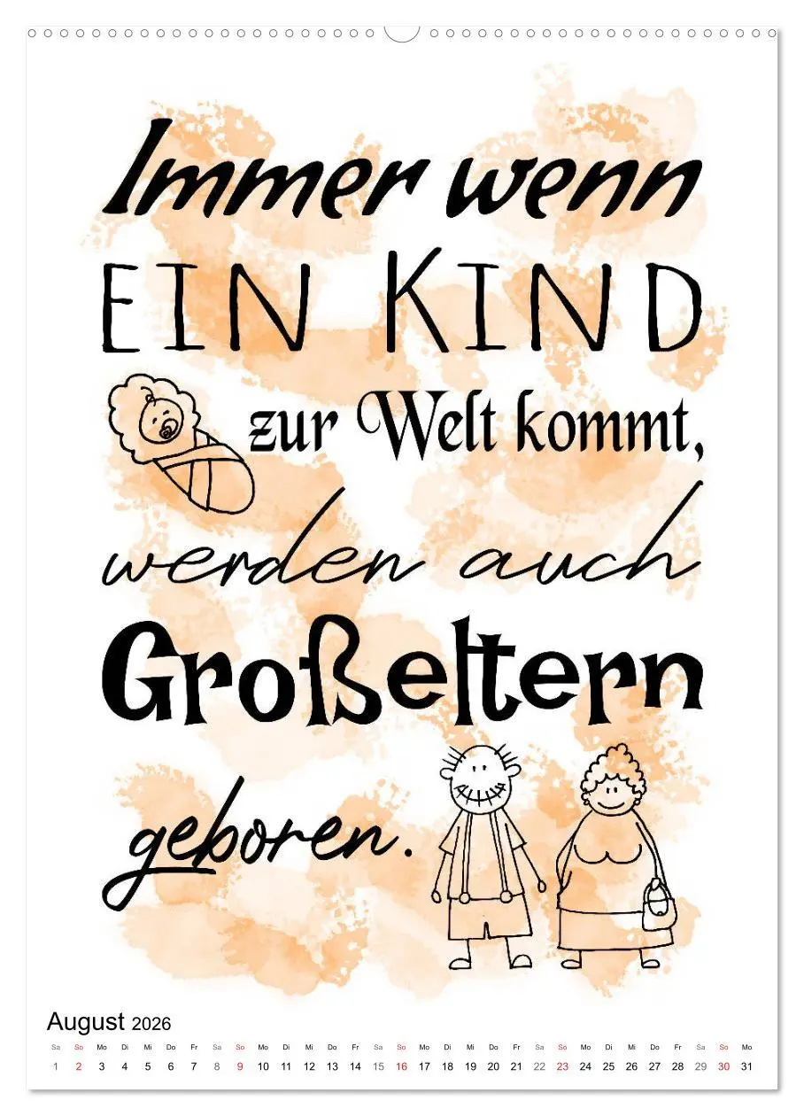 Bild: 9783516374209 | Oma und Opa, die Helden unserer Kindheit (Wandkalender 2026 DIN A2...