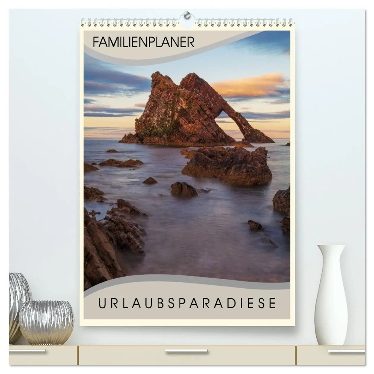 Cover: 9783516444209 | Urlaubsparadiese - Familienplaner (hochwertiger Premium...