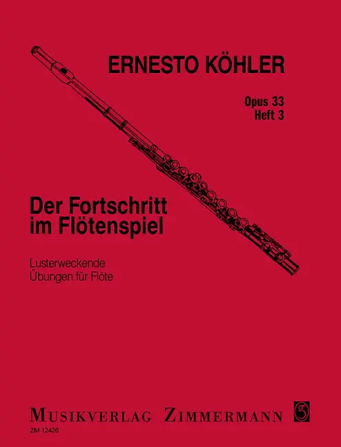 Cover: 9790010124209 | Flautists Progress Op.33 Book 3 | Lusterweckende Übungen | Köhler