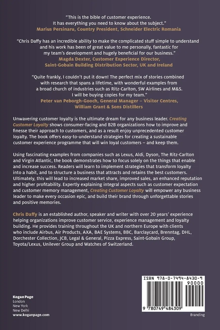 Rückseite: 9780749484309 | Creating Customer Loyalty | Chris Daffy | Taschenbuch | Englisch