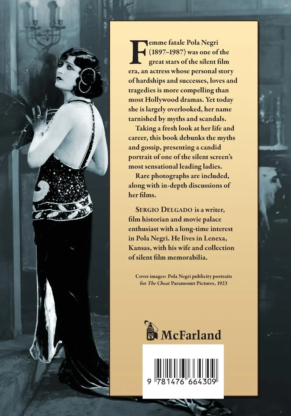 Rückseite: 9781476664309 | Pola Negri | Temptress of Silent Hollywood | Sergio Delgado | Buch