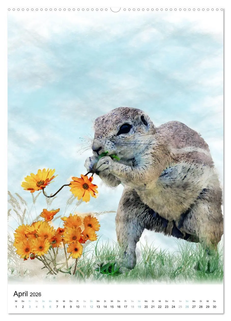 Bild: 9783516364309 | Afrikas Tierwelt - wie gemalt (hochwertiger Premium Wandkalender...