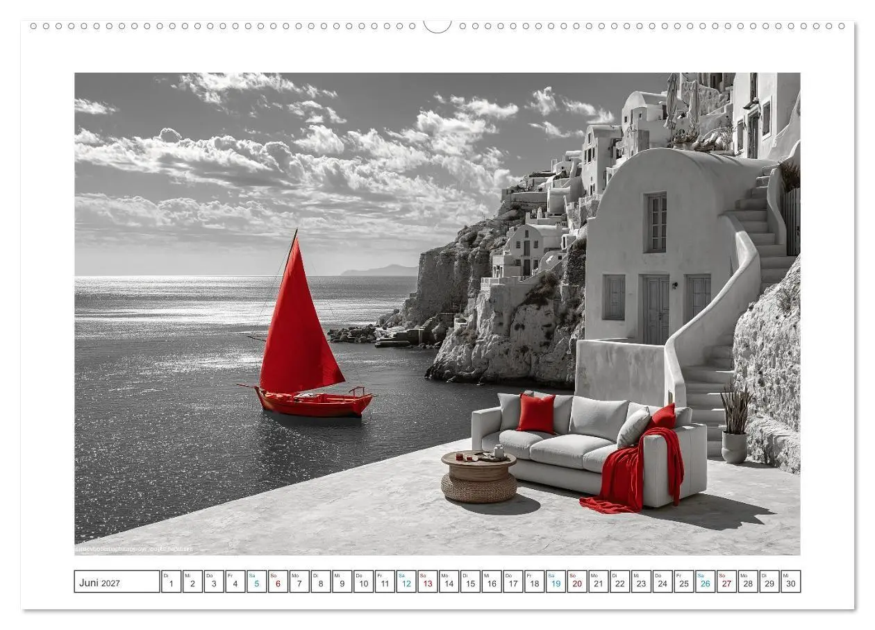 Bild: 9783594274309 | Fernweh in Rot (Wandkalender 2027 DIN A2 quer), CALVENDO...