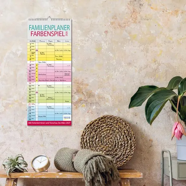 Bild: 9783731884309 | Familienplaner Farbenspiel 2026 | Verlag Korsch | Kalender | 14 S.