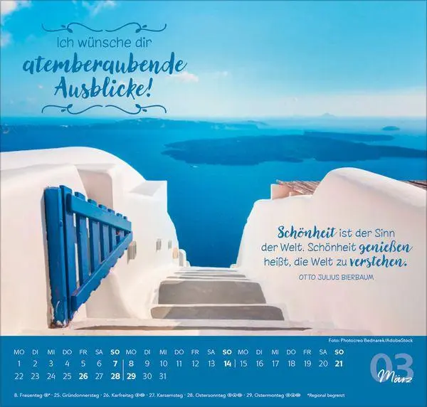 Bild: 9783819304309 | Die allerbesten Wünsche für dich 2027 | Verlag Korsch | Kalender
