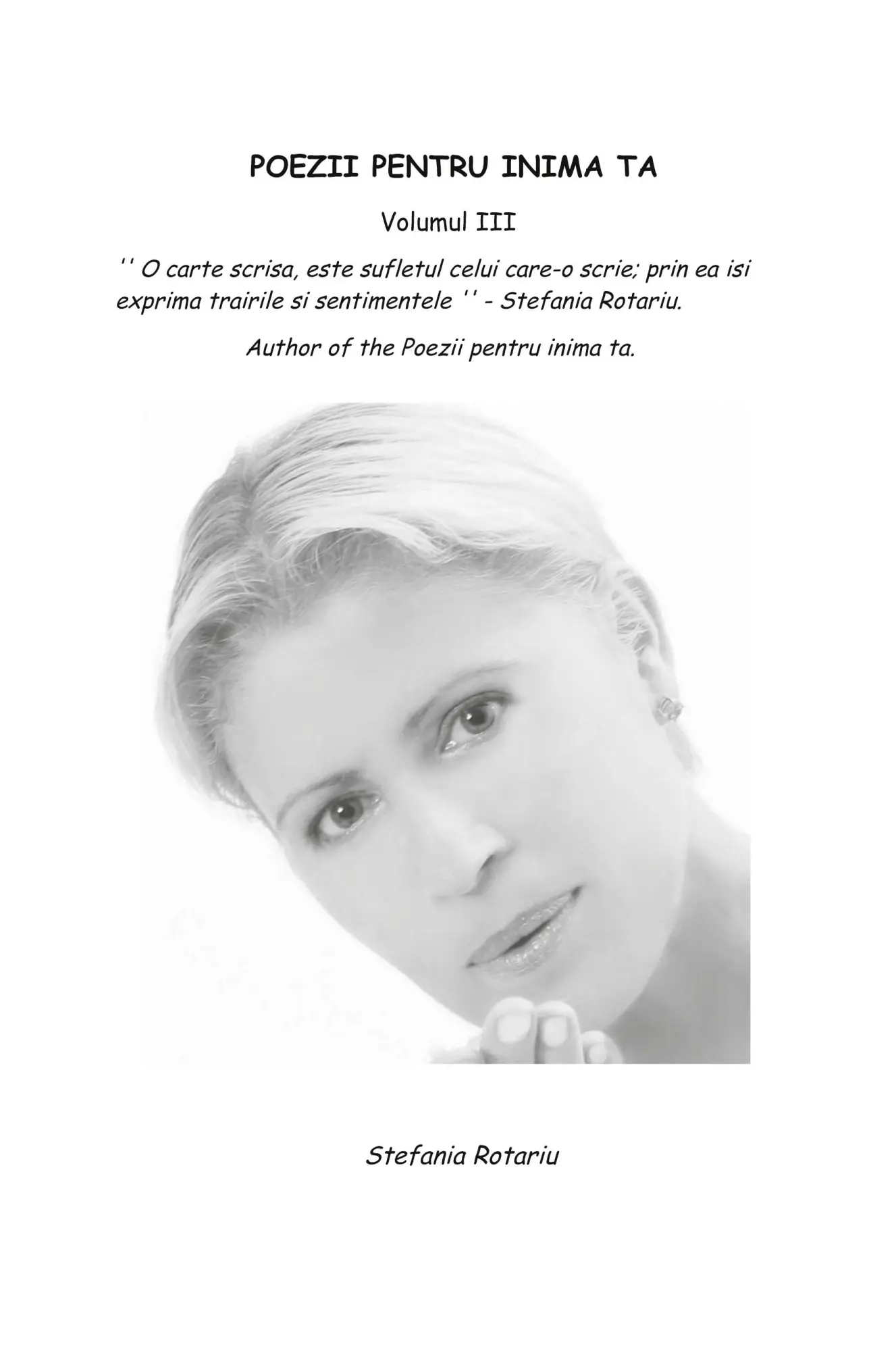 Cover: 9781909204409 | Poezii Pentru Inima Ta Volumul III | Stefania Rotariu | Taschenbuch