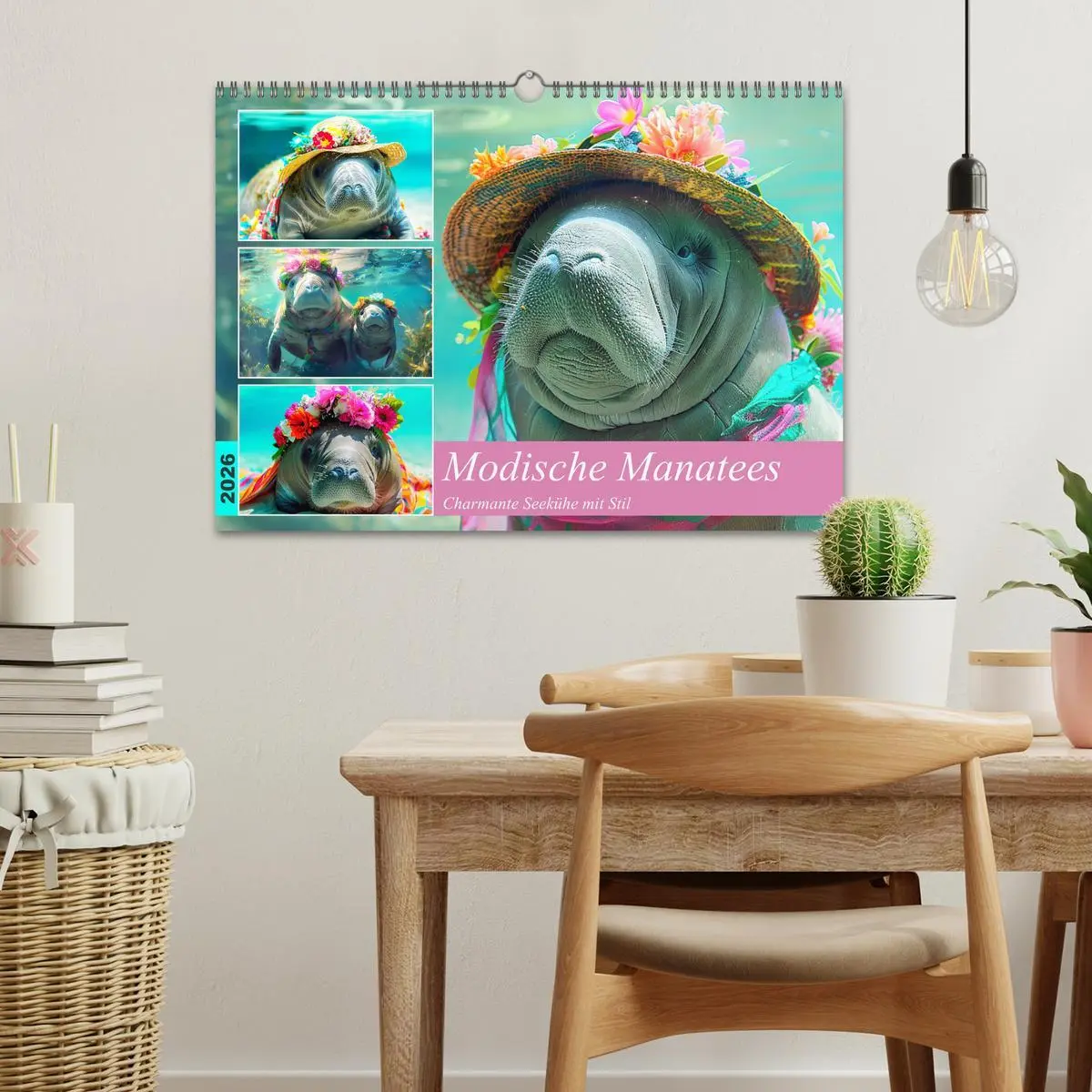 Bild: 9783457404409 | Modische Manatees. Charmante Seekühe mit Stil (Wandkalender 2026...