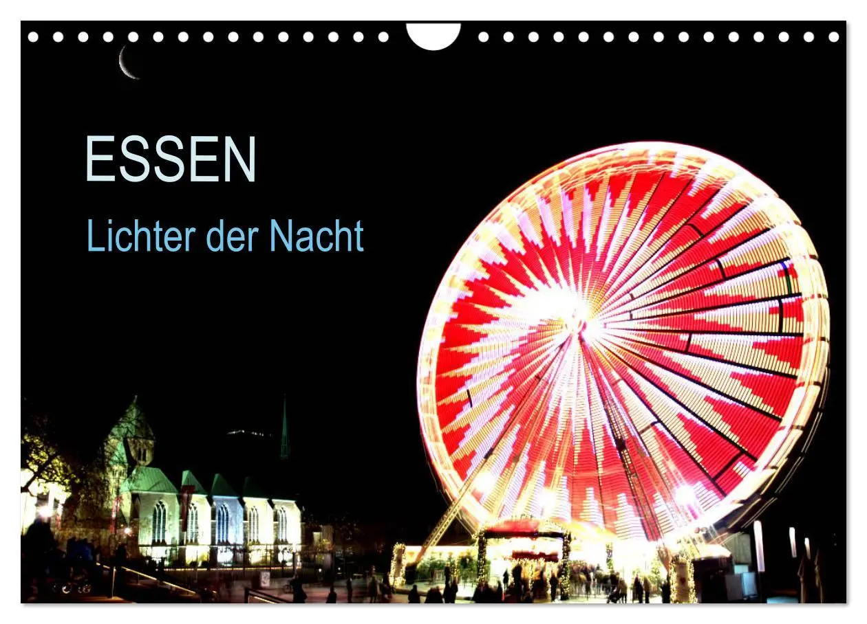 Cover: 9783457884409 | Essen Lichter der Nacht (Wandkalender 2026 DIN A4 quer), CALVENDO...