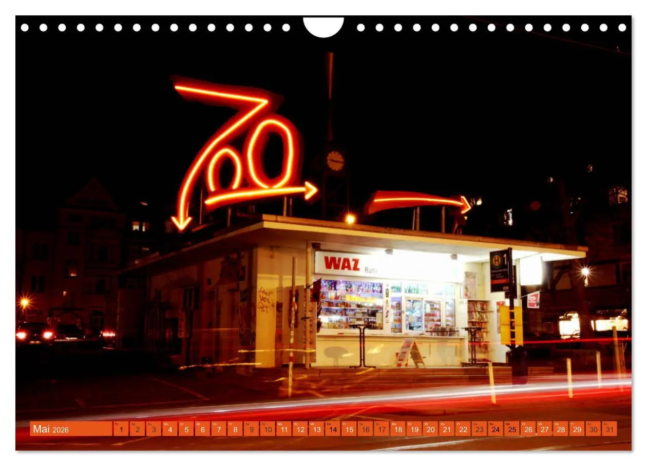 Bild: 9783457884409 | Essen Lichter der Nacht (Wandkalender 2026 DIN A4 quer), CALVENDO...