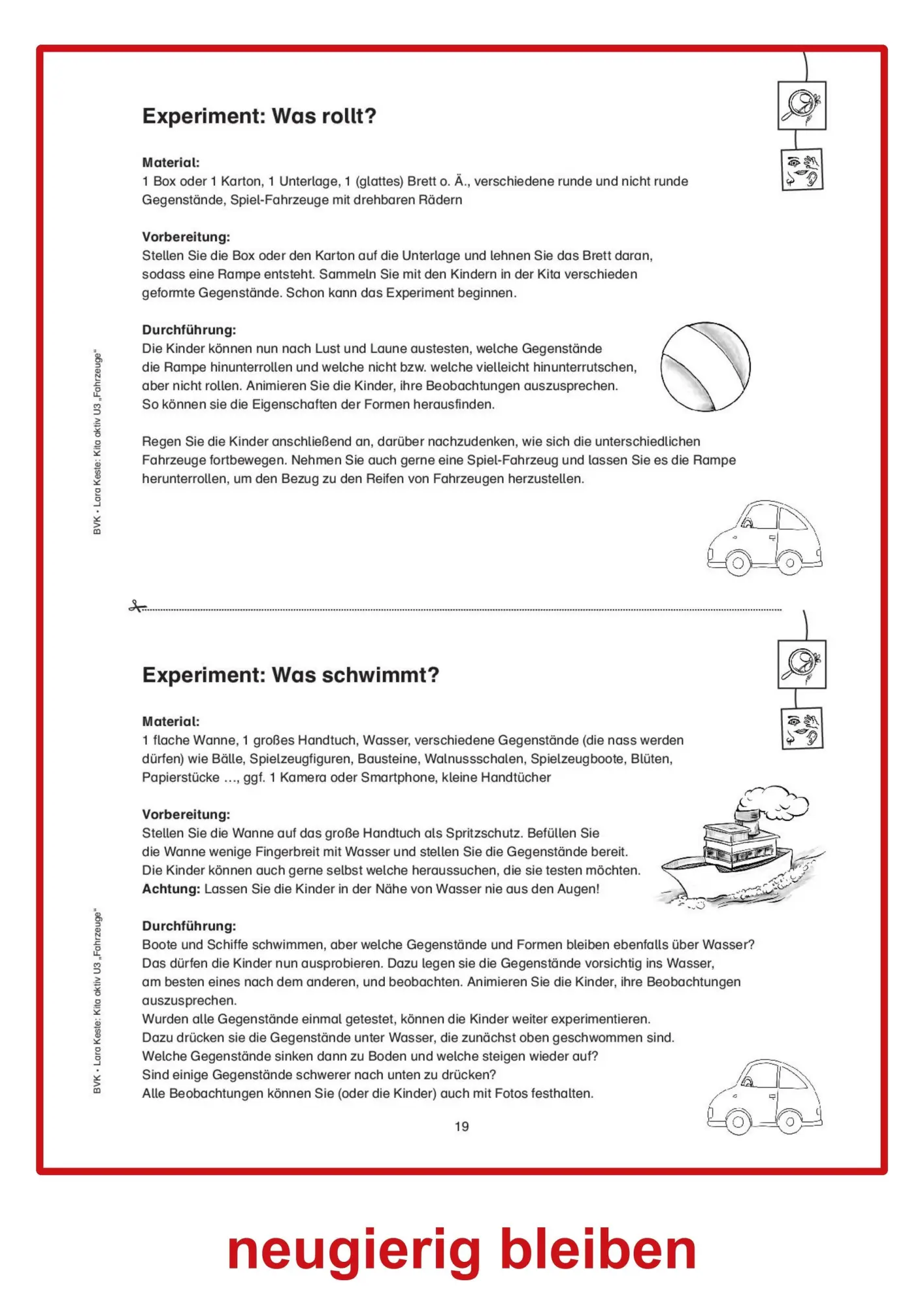 Bild: 9783965204409 | Kita aktiv U3 Fahrzeuge | Ideen für die frühkindliche Bildung | Keste