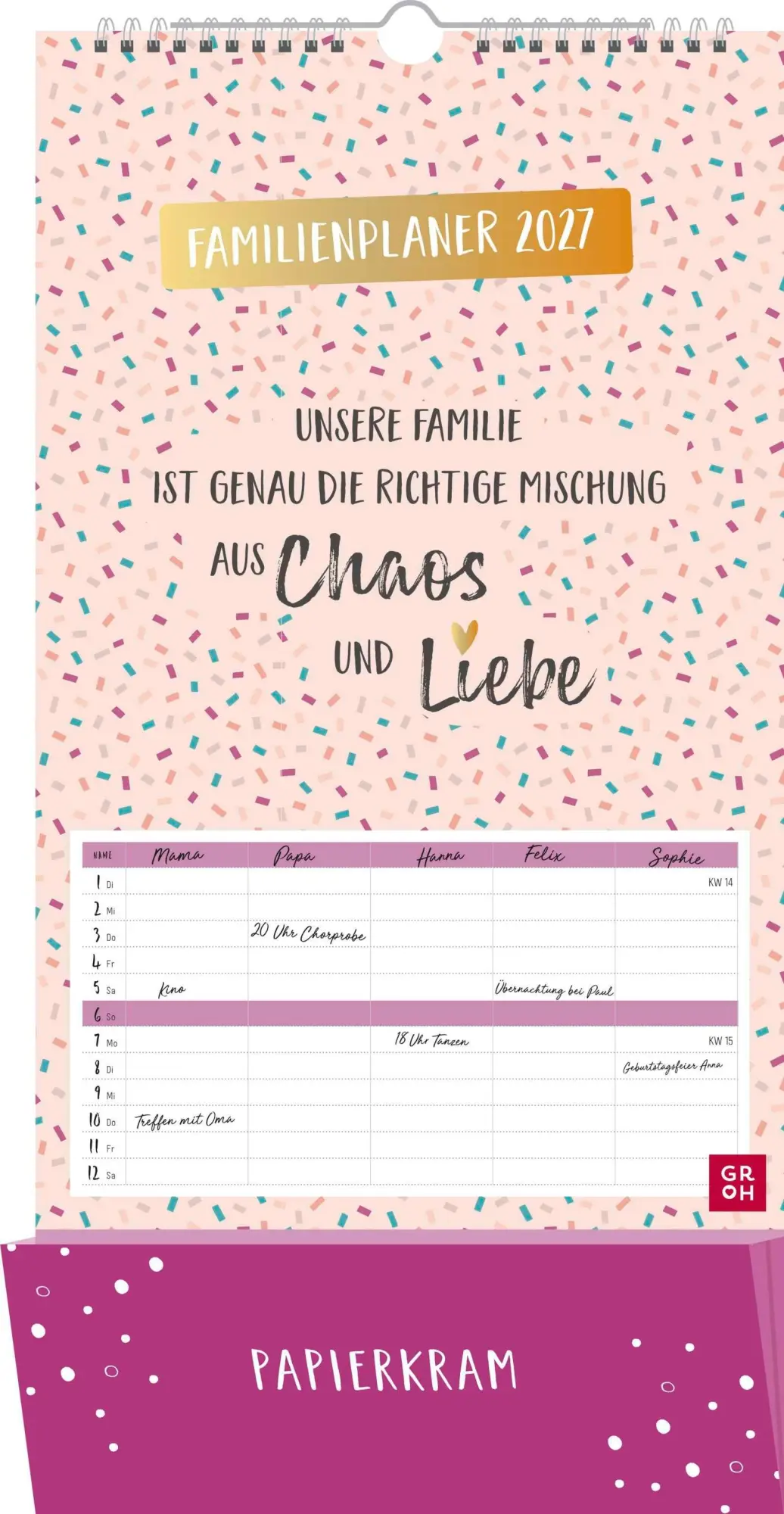 Cover: 4036442014509 | Familienplaner 2027: Unsere Familie ist genau die richtige Mischung...