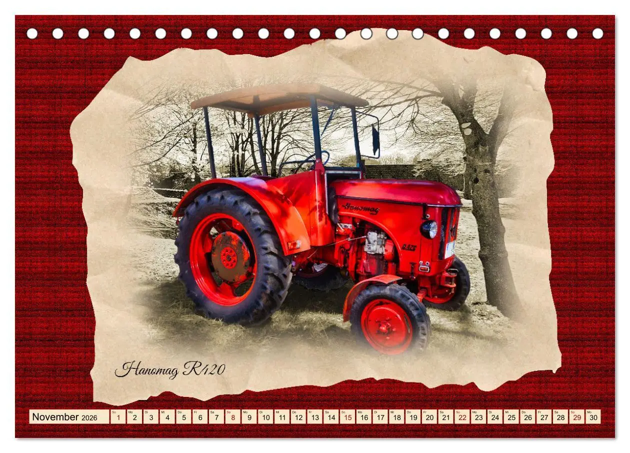 Bild: 9783457494509 | Hanomag Schlepper (Tischkalender 2026 DIN A5 quer), CALVENDO...