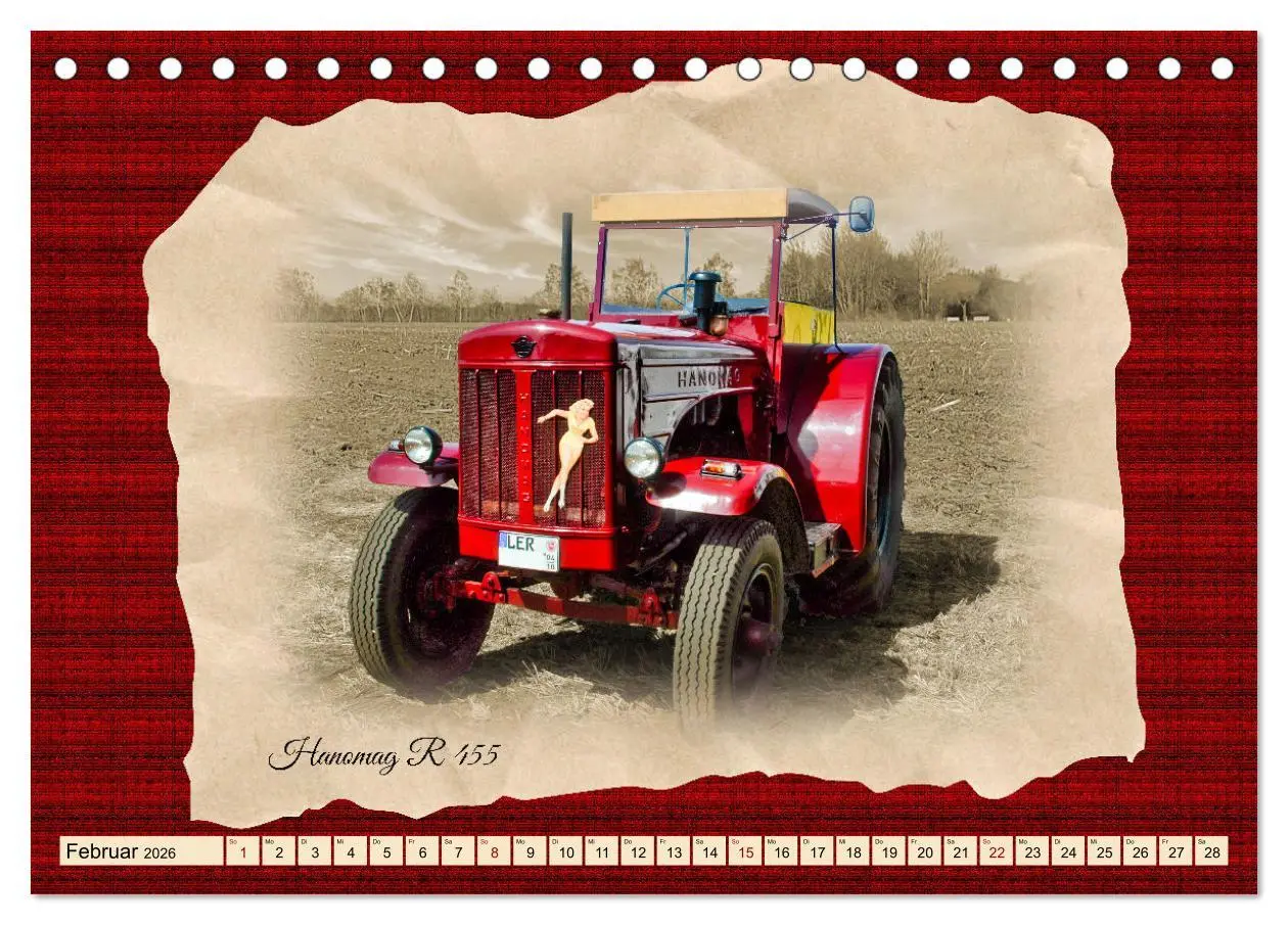 Bild: 9783457494509 | Hanomag Schlepper (Tischkalender 2026 DIN A5 quer), CALVENDO...