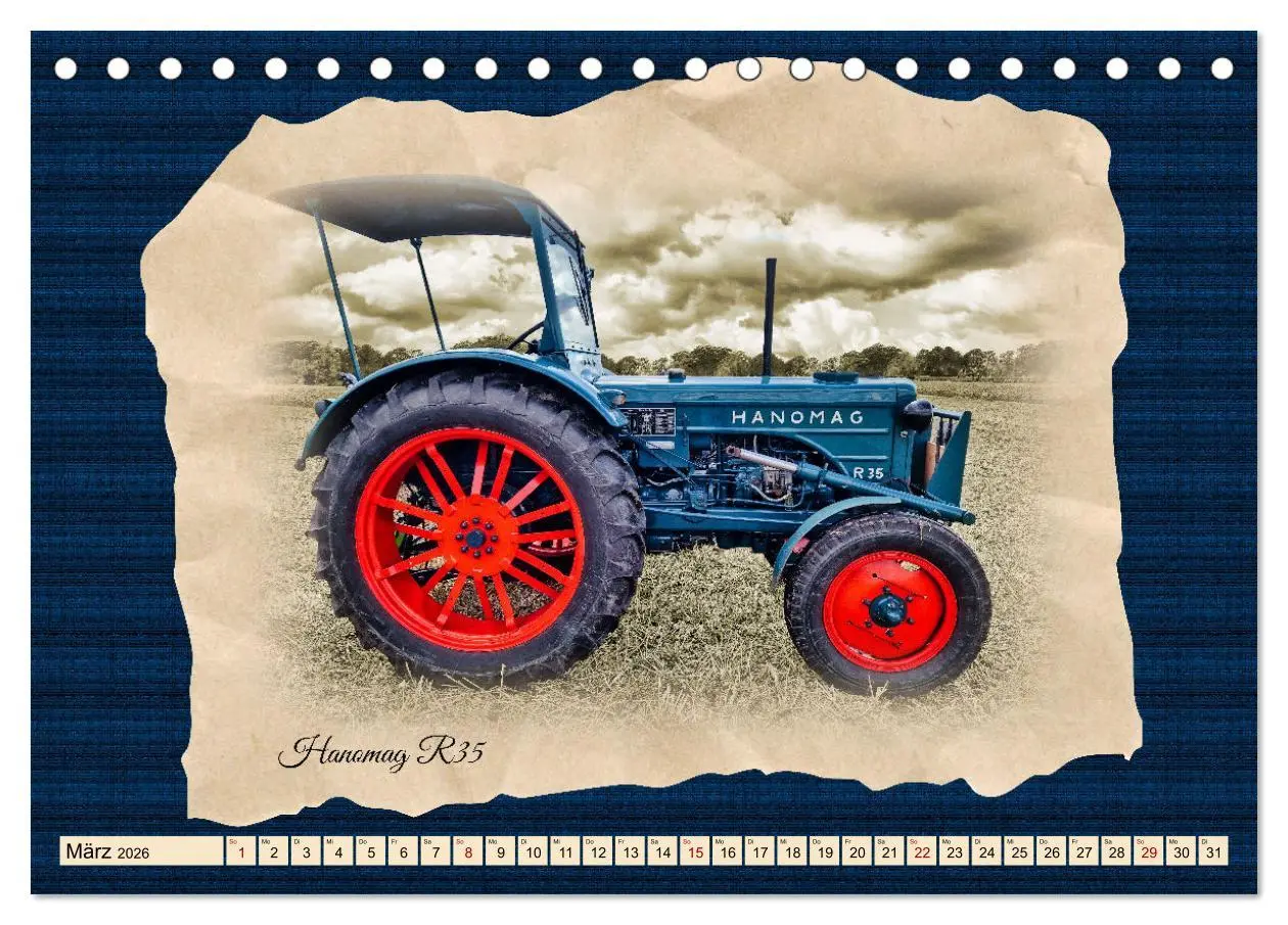 Bild: 9783457494509 | Hanomag Schlepper (Tischkalender 2026 DIN A5 quer), CALVENDO...