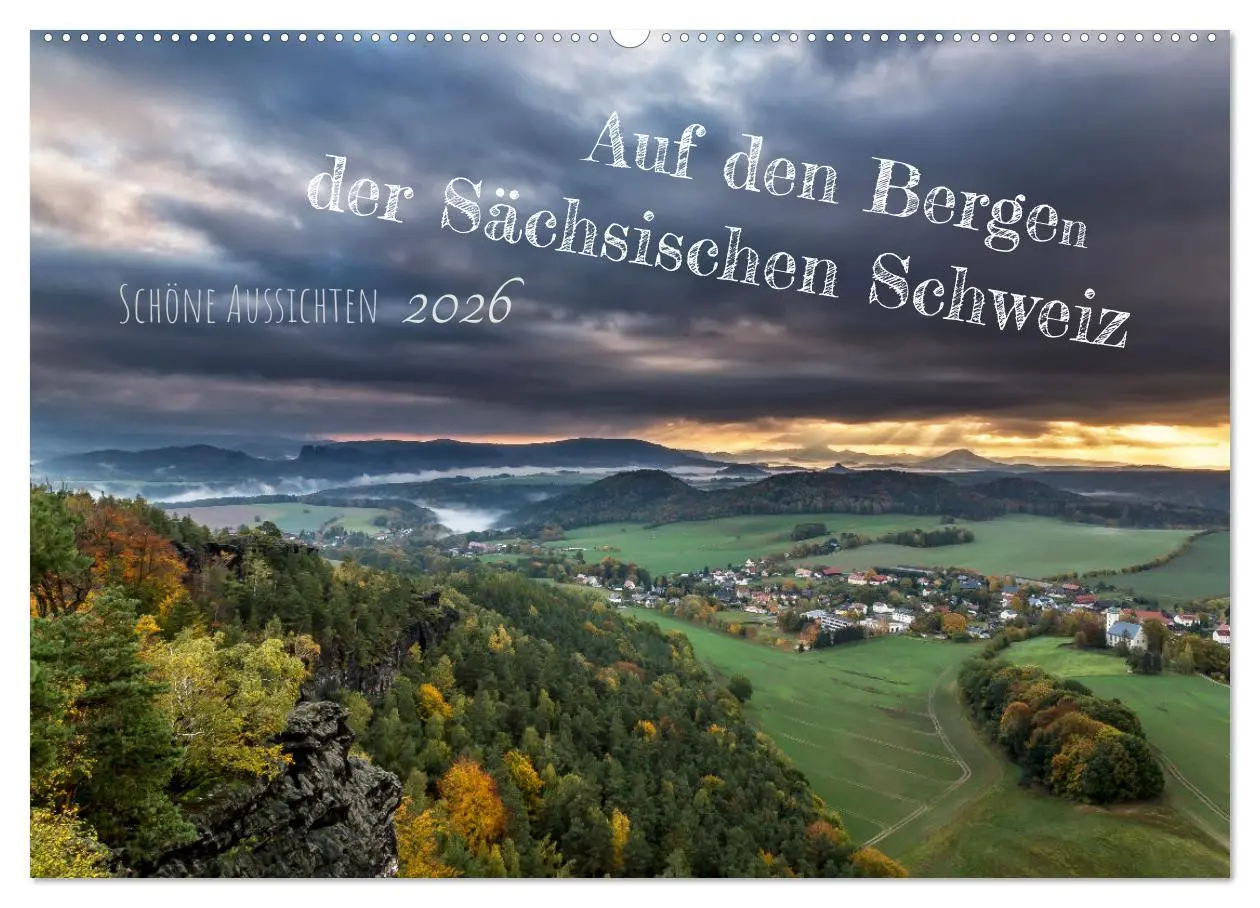 Cover: 9783457564509 | Auf den Bergen der Sächsischen Schweiz (Wandkalender 2026 DIN A2...