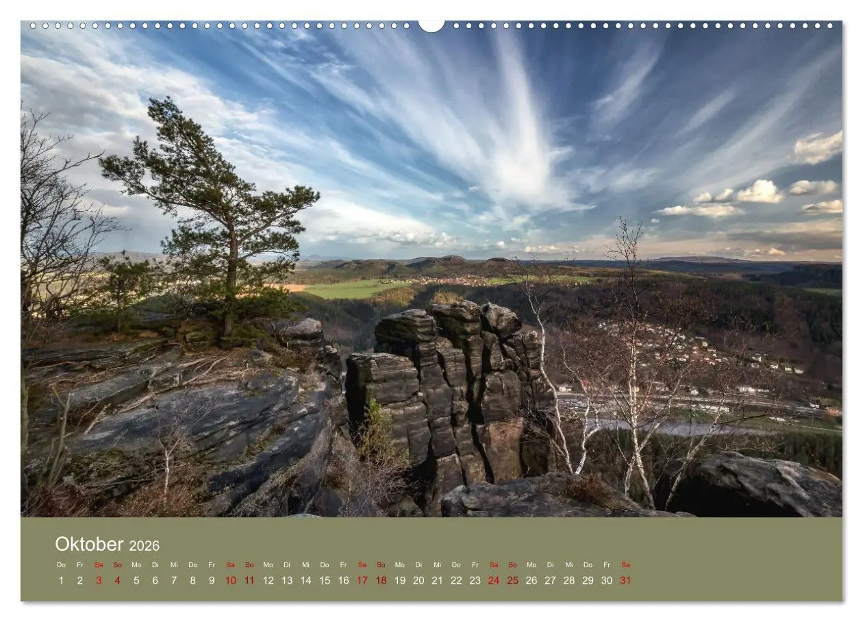 Bild: 9783457564509 | Auf den Bergen der Sächsischen Schweiz (Wandkalender 2026 DIN A2...