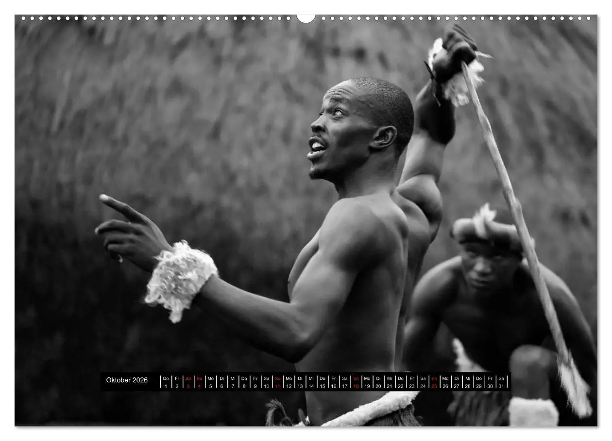 Bild: 9783516034509 | Menschen Afrikas schwarzweiß (hochwertiger Premium Wandkalender...
