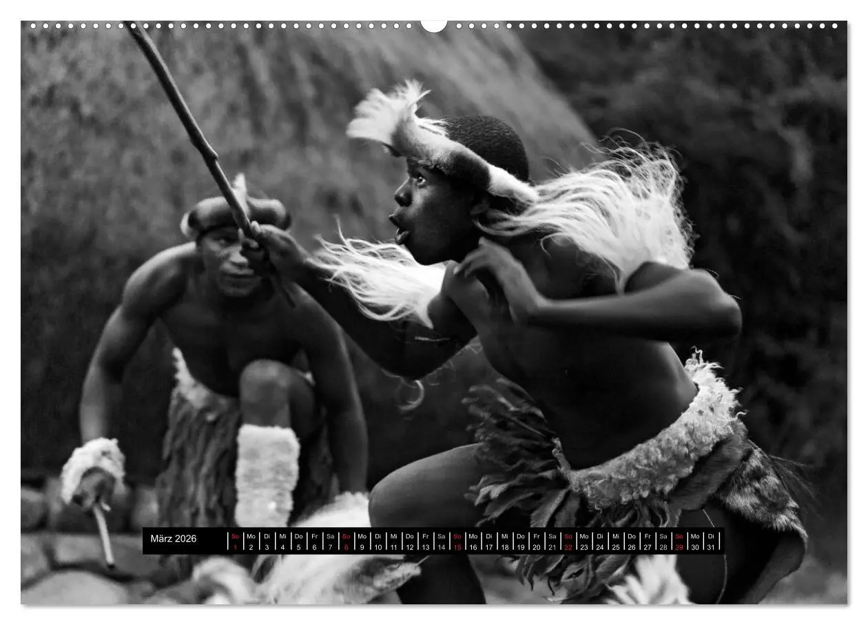 Bild: 9783516034509 | Menschen Afrikas schwarzweiß (hochwertiger Premium Wandkalender...