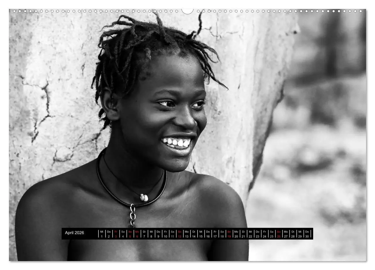 Bild: 9783516034509 | Menschen Afrikas schwarzweiß (hochwertiger Premium Wandkalender...