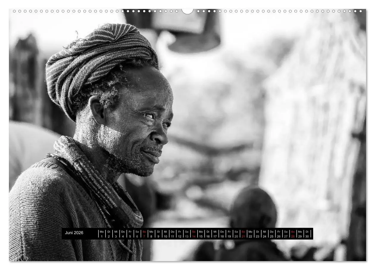Bild: 9783516034509 | Menschen Afrikas schwarzweiß (hochwertiger Premium Wandkalender...